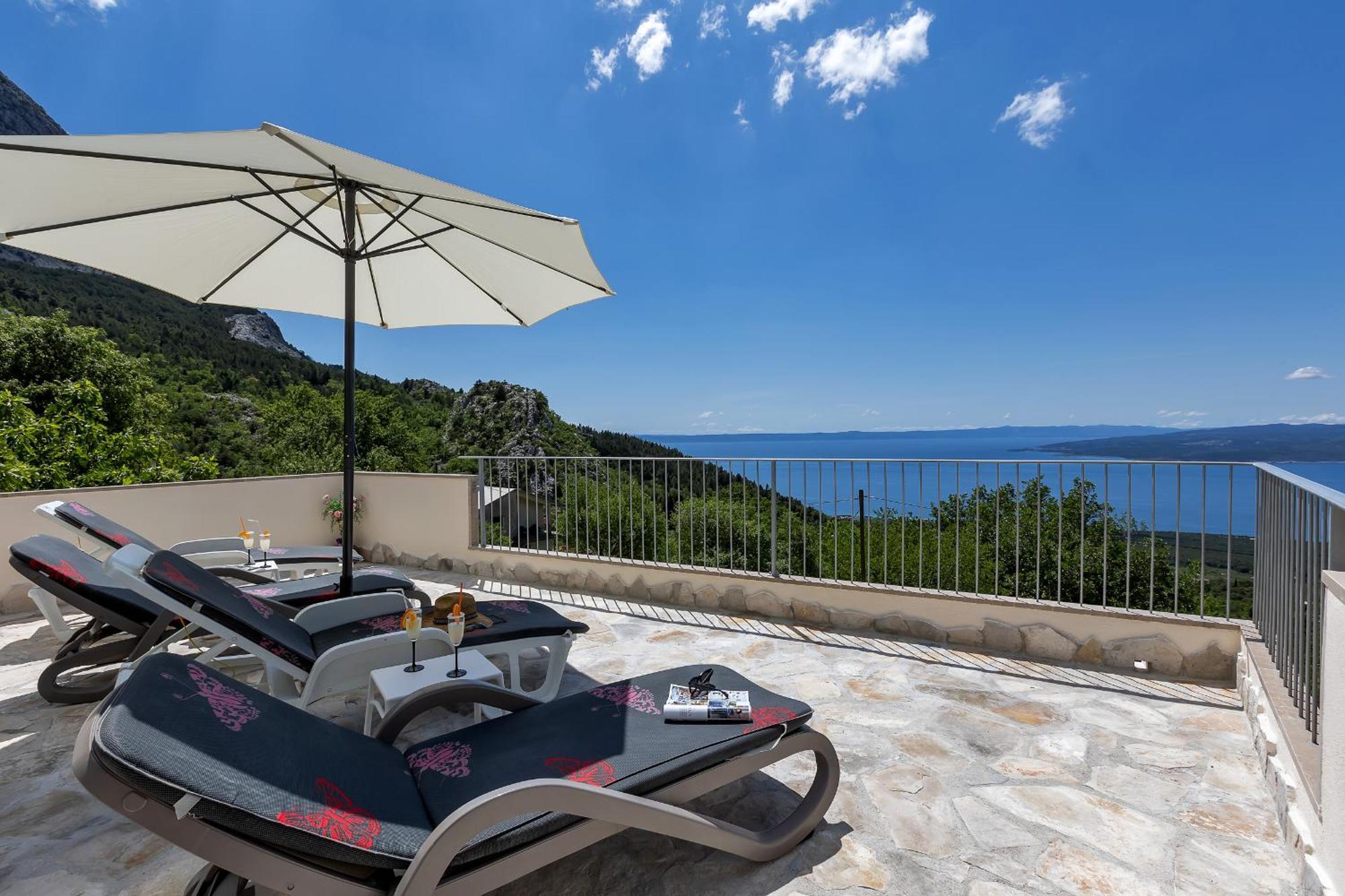 Holiday Home Marta With Heated Pool,Grill,Sea View Bast Exterior foto