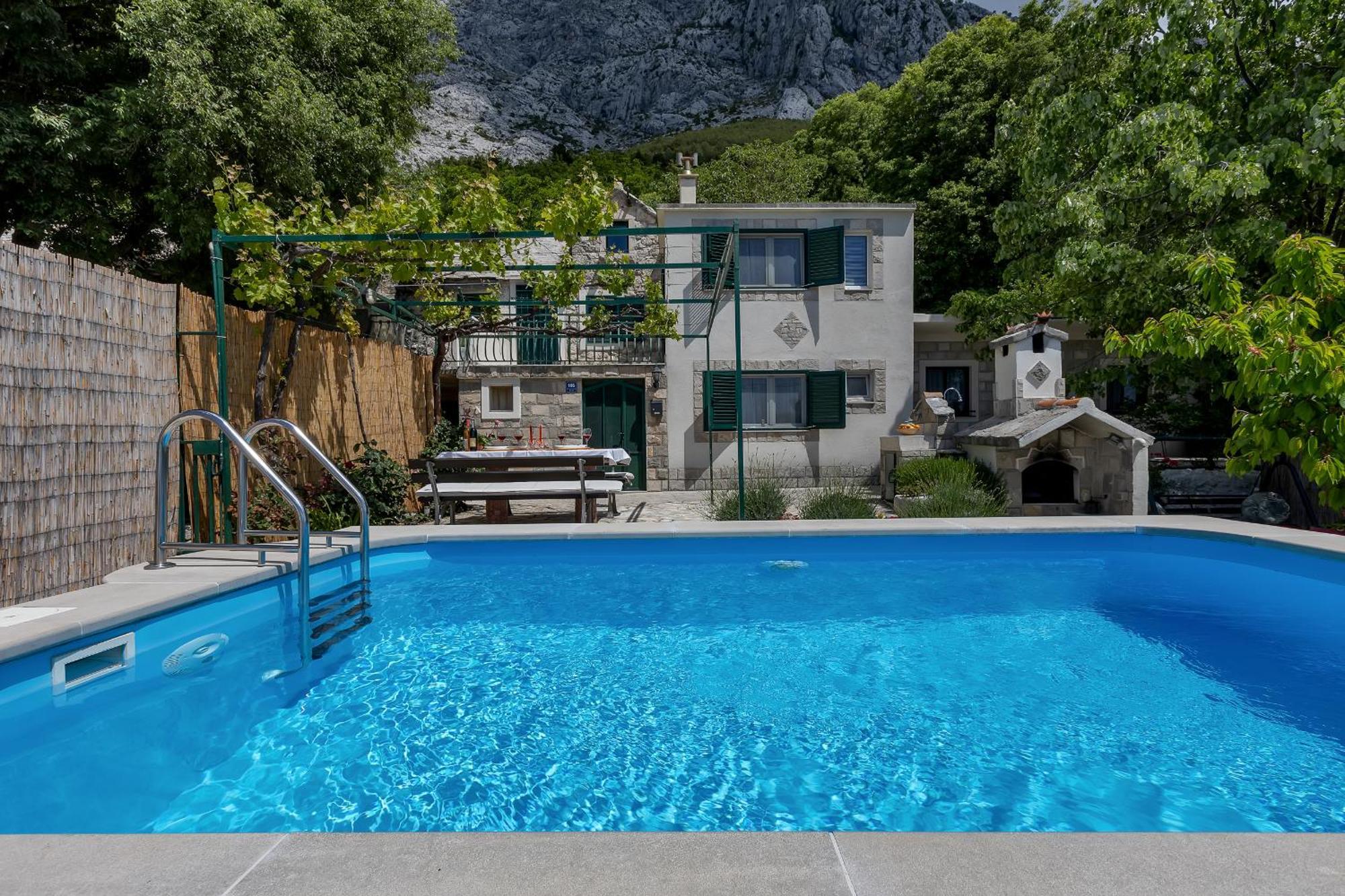 Holiday Home Marta With Heated Pool,Grill,Sea View Bast Exterior foto